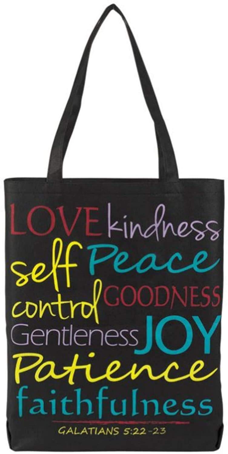 Trinity Church Supply Religious Inspirational Gifts for Women, Fruits of the Spirit Tote Bag, 16 Inch