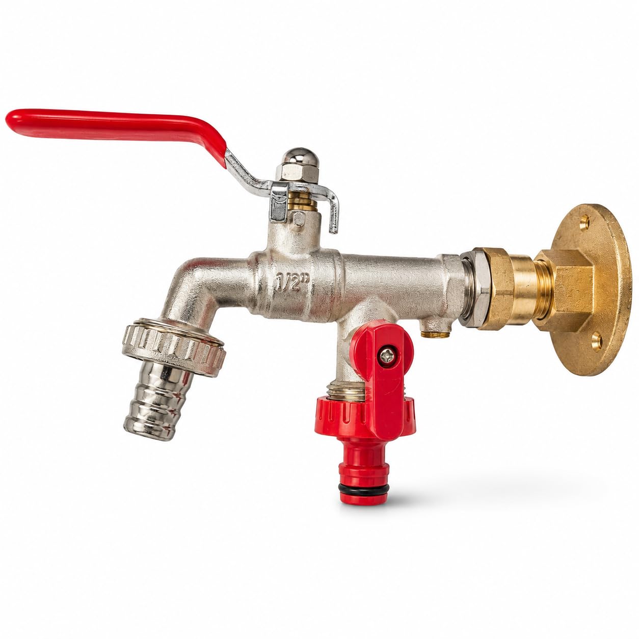 Wärmer System Brass Double Outlet Garden Tap 1/2" BSP