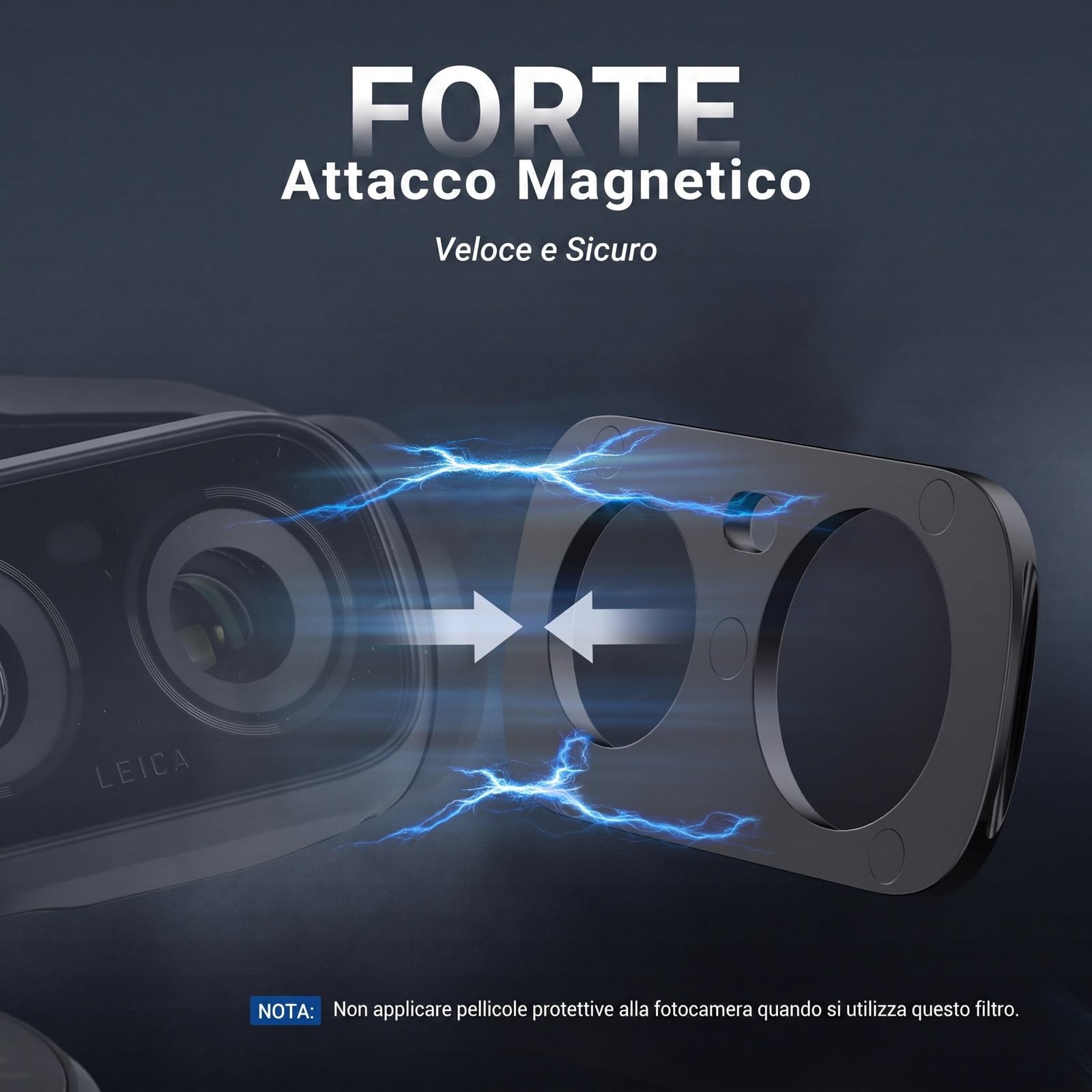 NEEWER Set di Filtri ND Solo Compatibile con Insta360 Luna Ultra, ND8+ND16+ND32+ND64, HD Filtri a Densità Neutra per Obiettivo di Action Camera Gimbal, Kit di Accessori Fotografici, FL-L01