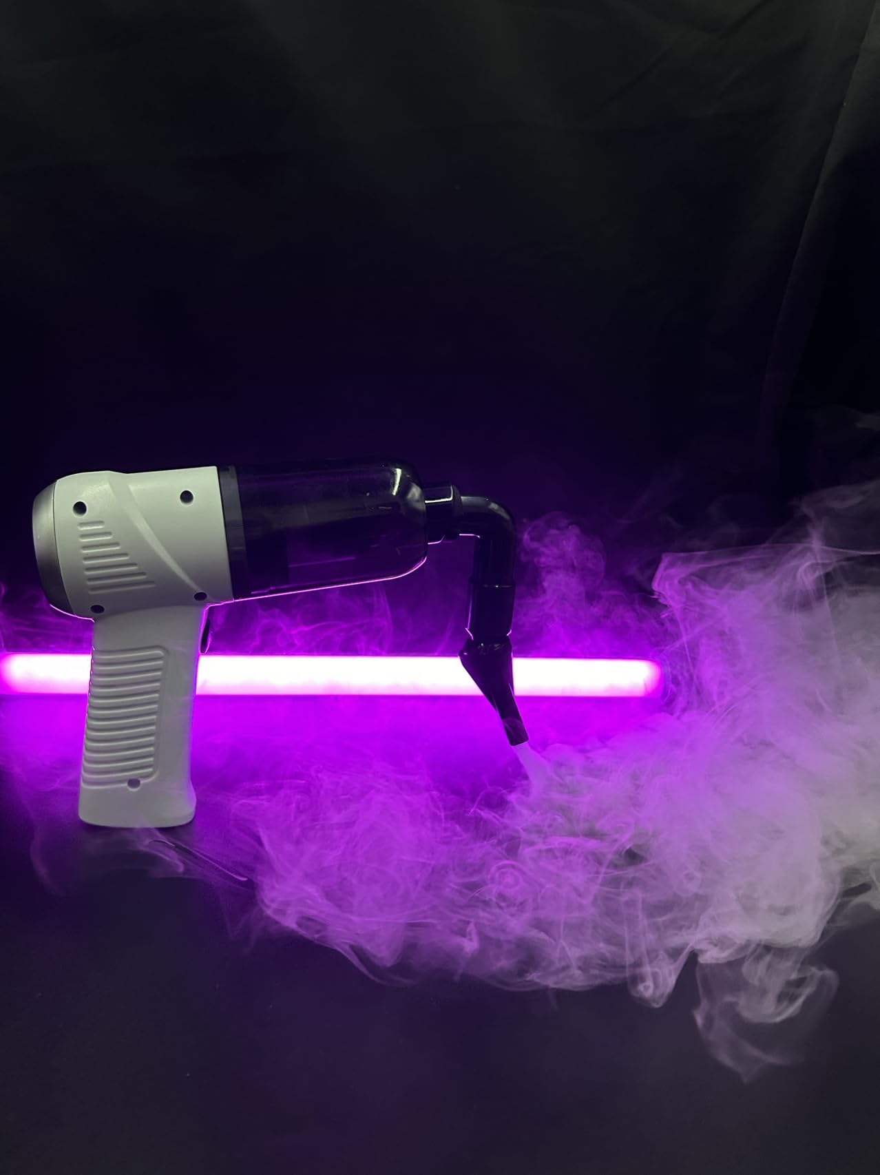 Máquina de humo portátil | Máquina de niebla para eventos de fiesta de DJ, Halloween, Navidad, decoración de pasteles (blanco)