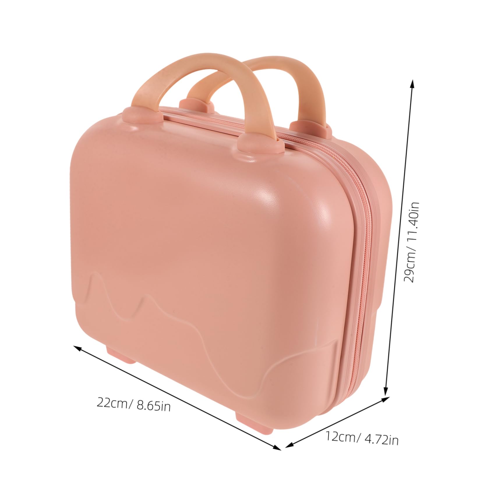 Beauty Case da Viaggio Rosa con Maniglia, Grande Capacità