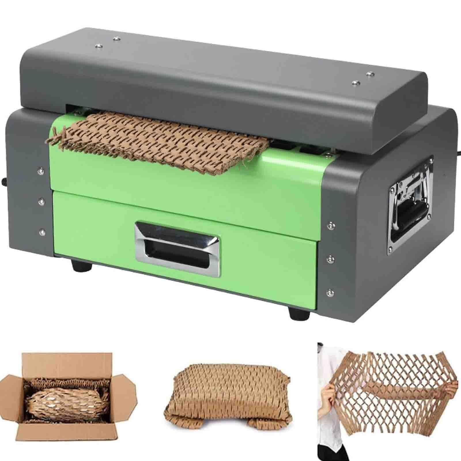 Macchina da taglio per cartone - Cuscino per imballaggio per ufficio domestico e spedizione e-commerce, controllo rotativo, converte cartoni in imbottitura protettiva