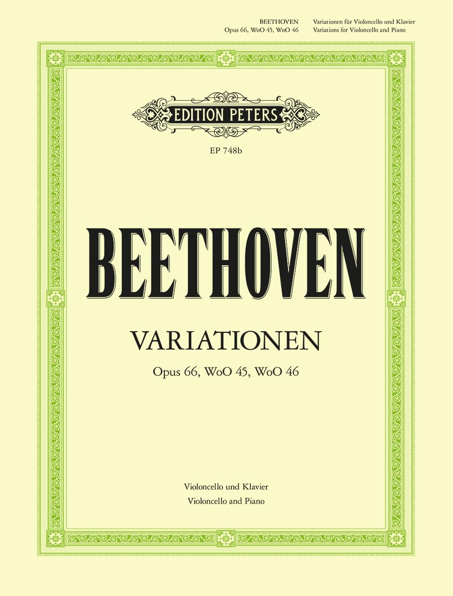 Variations violoncelle partition de musique pour violoncellistes et cours