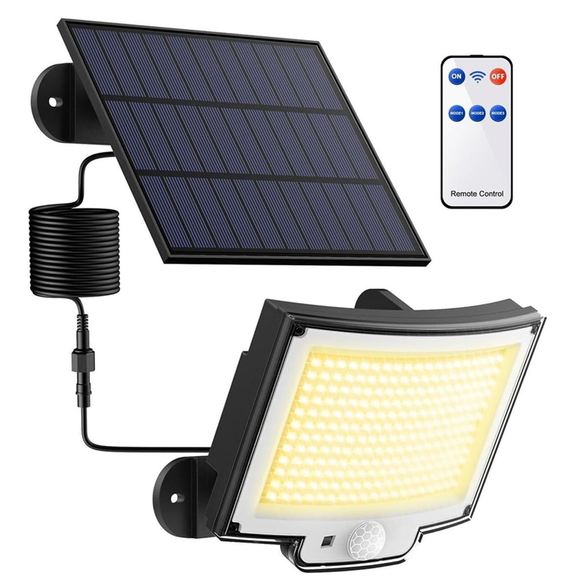 Greentech Güneş Enerjili, Hareket Sensörlü, 228 Boncuk LED…