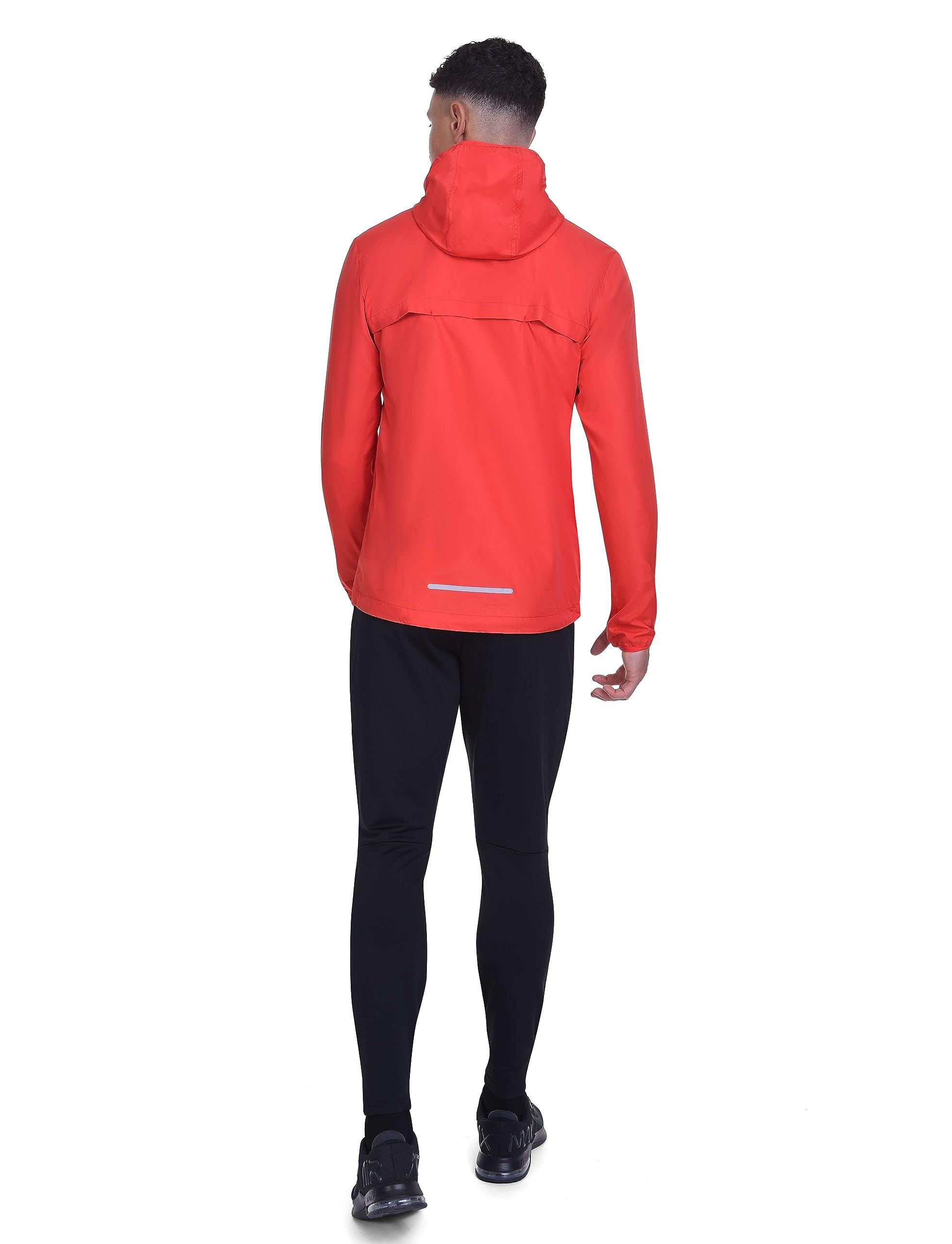 TCA Chaqueta Softshell de Running para Hombres, Reflectante, Transpirable y Plegable, con Bolsillos con Cierre