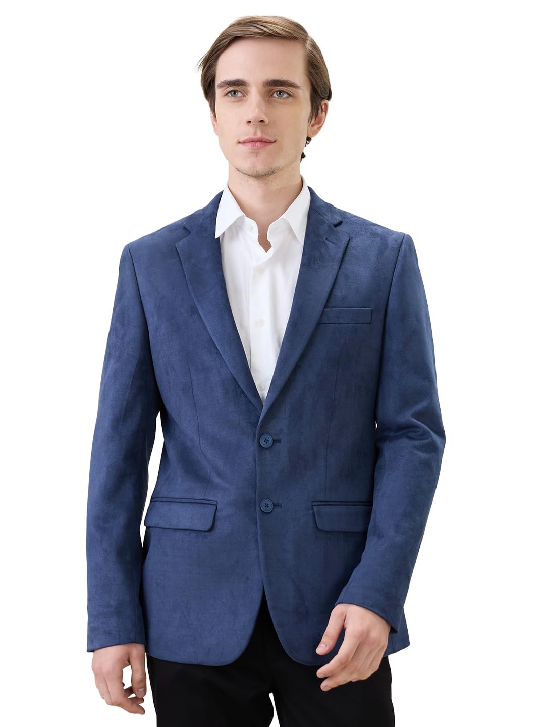 raymond Men Regular Fit Solid Pattern Terelyn Spandex Blend Notch Lapel Full Sleeve Formal Blazer-picture-47