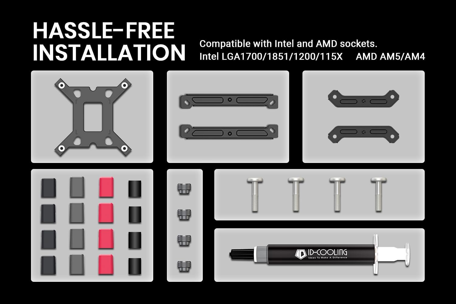Hassle-free installation components