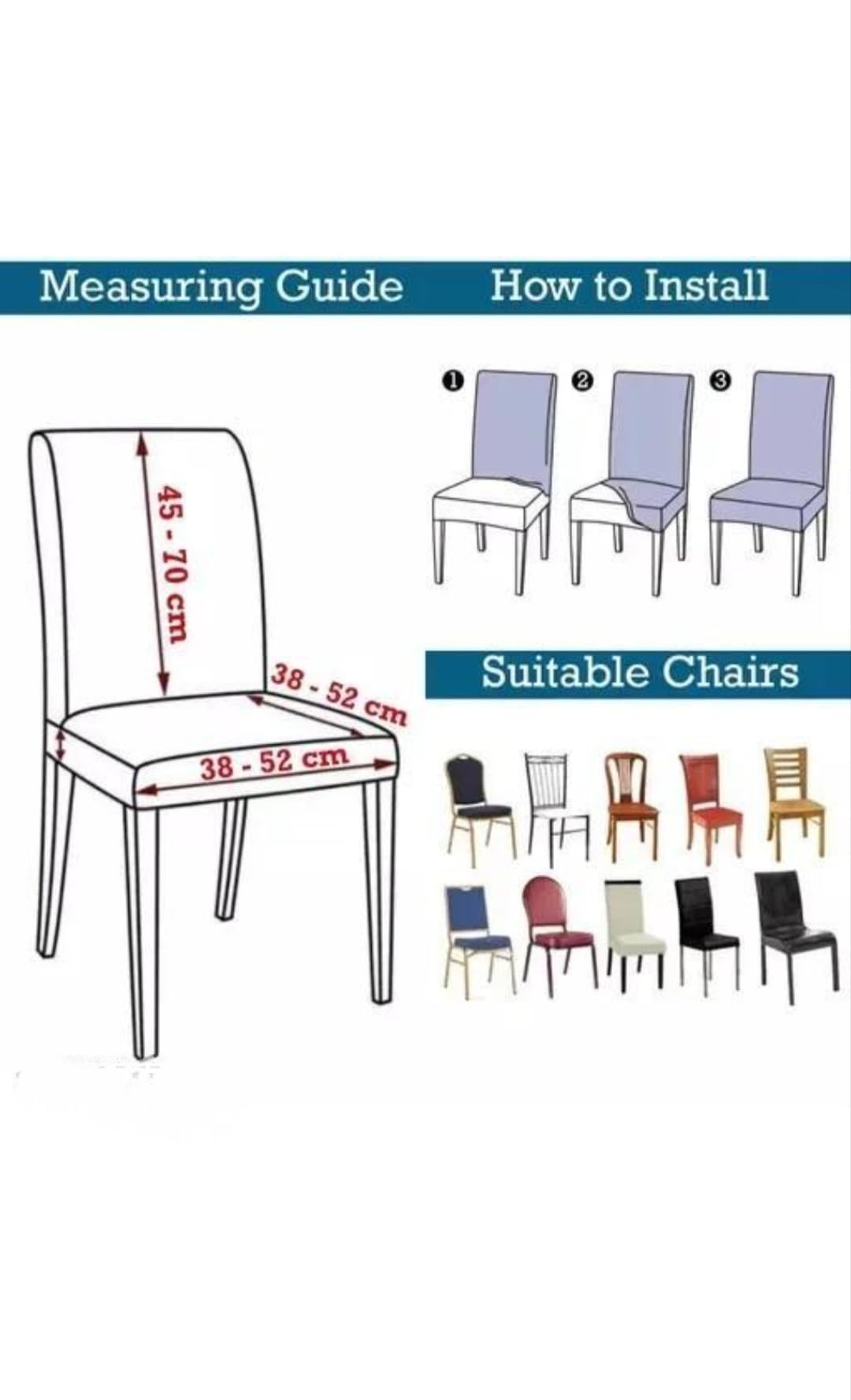 Gold Stretch Chair Covers - Set of 4 -11