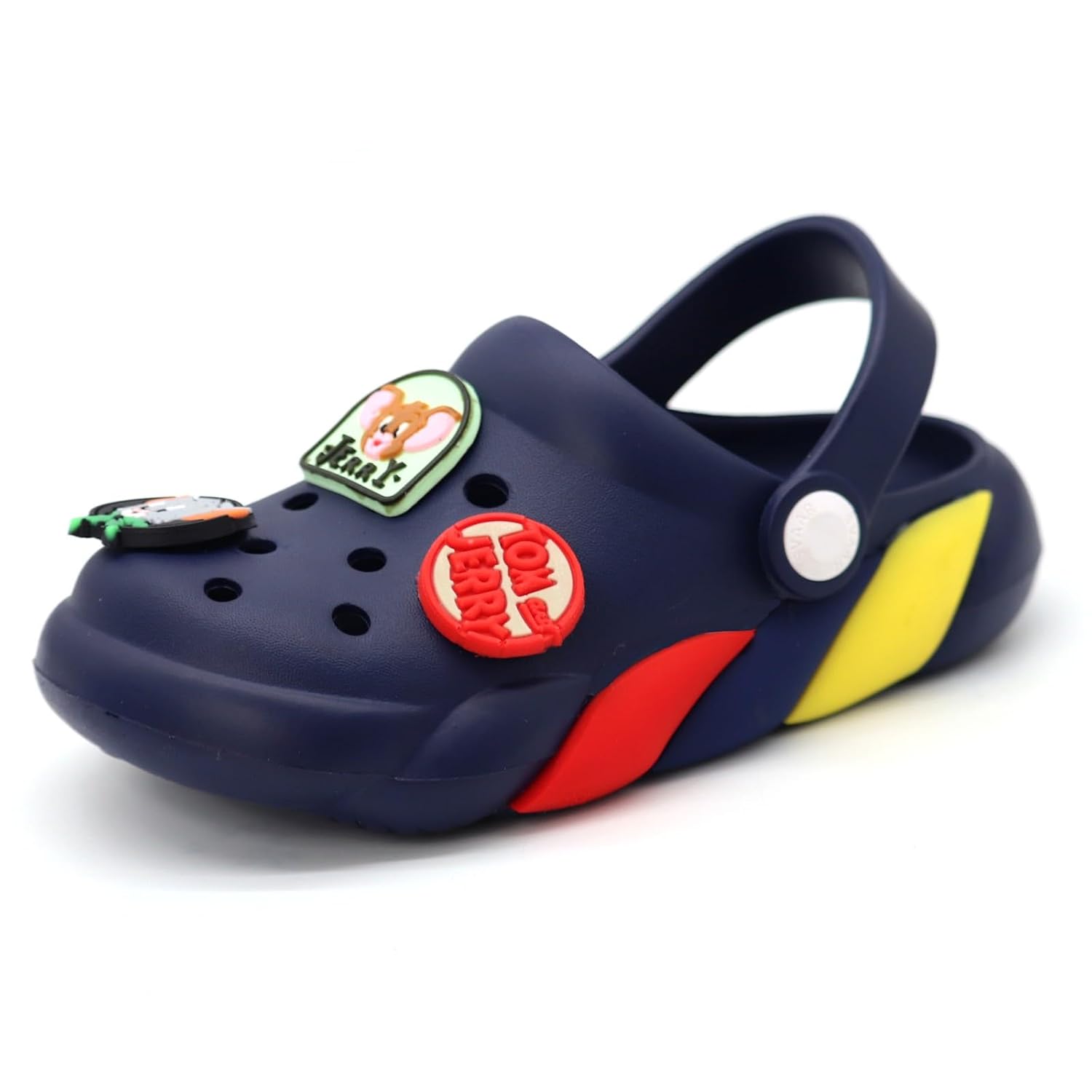 SVAAR x Tom & Jerry Slingback Clog Shoes for Boys & Girls || Indoor & Outdoor Sandals Clogs for Kids with 6 Tom & Jerry Charms 5 6198SWBzL8L. SL1500