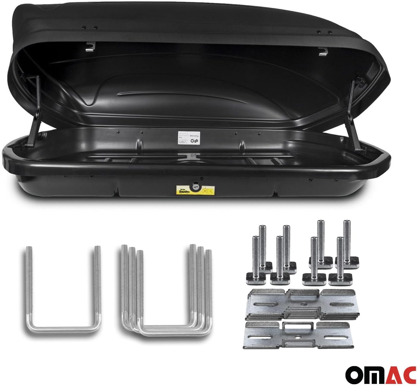 Roof Box Rooftop Cargo Carrier 11 Cubic Storage Box Black Universal