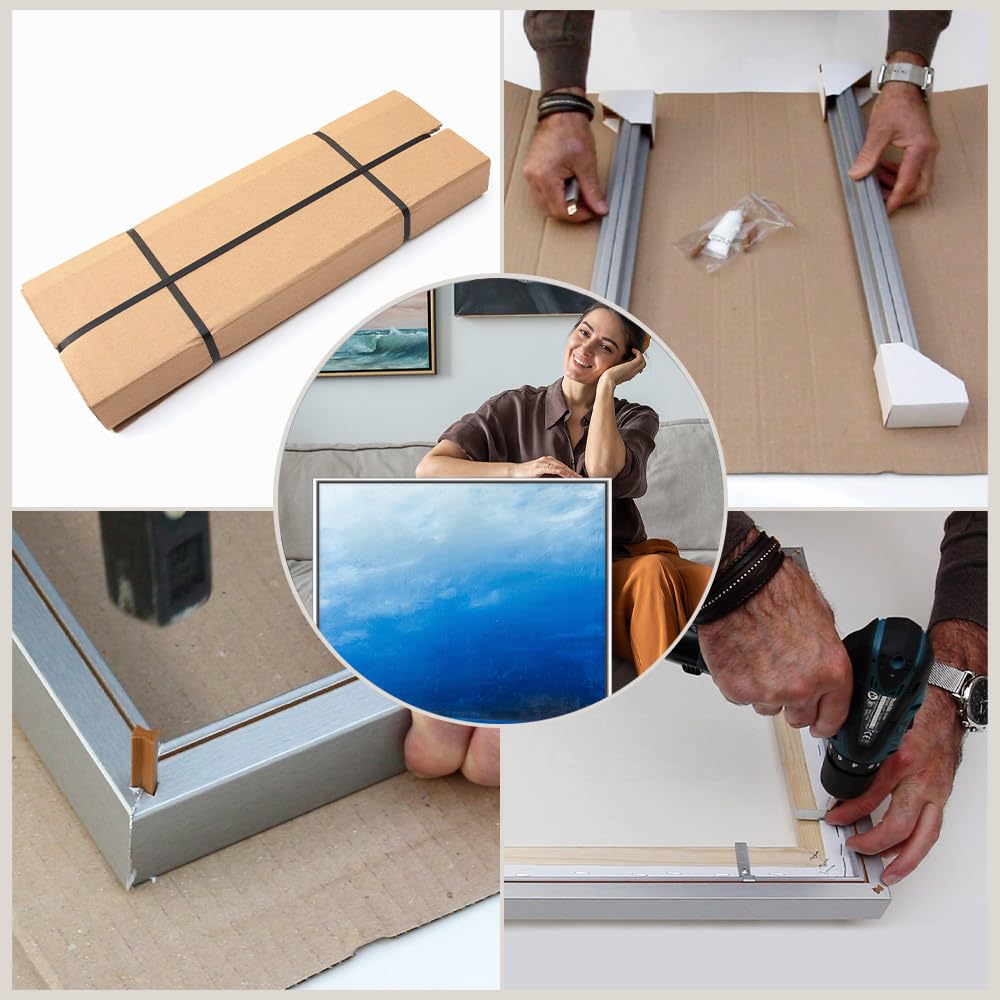 Haak Cornice per giunti ombreggiati Lico, 60 x 100 cm, in acciaio inox