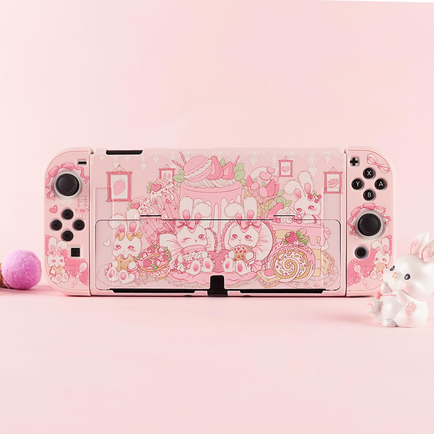 BLINGKIYO Protective Case for Nintendo Switch/Switch OLED, Cute