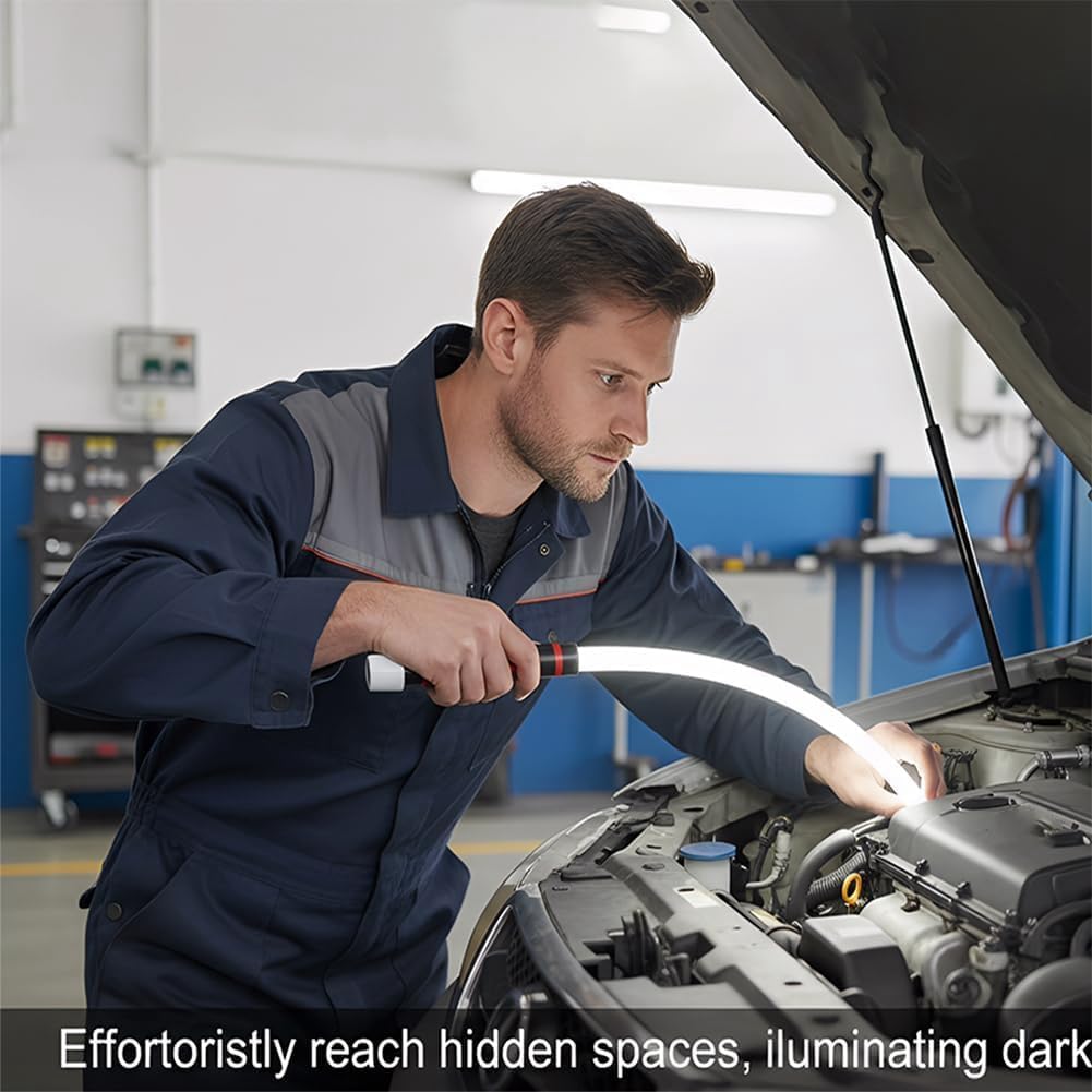 2 Stück Flexible LED-Leuchtstäbe, LED-Taschenlampenstäbe, Biegsame LED-Arbeitsleuchten mit Hoher Lumenleistung und 3 Helligkeitsstufen