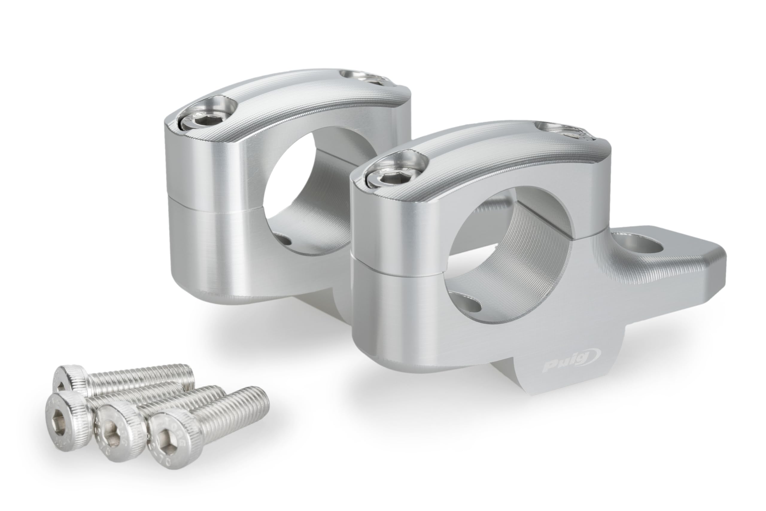Puig 21882P Pullback Handlebar Risers Silver-image-45