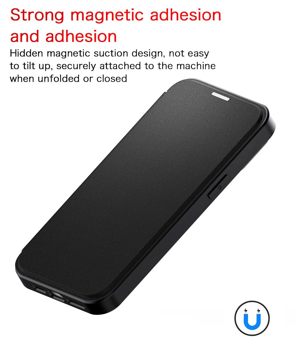 New Horrizon Custodia di lusso per iPhone 15 Pro Max, in pelle