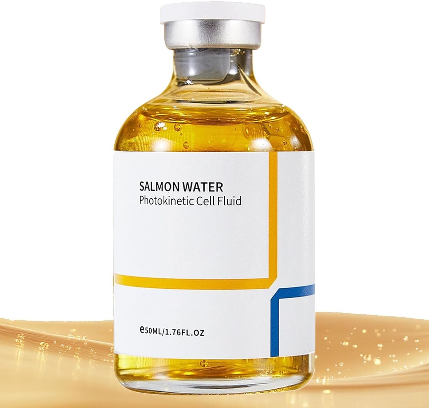 Salmon Anti-Wrinkle Serum, Salmon Serum Ampoule, Anti-Aging Barrier Serums Skin Moisturizer, Enhance Barrier Function For Face And Body, Hydrating, Lifting And Firming (50ml, 1PC)