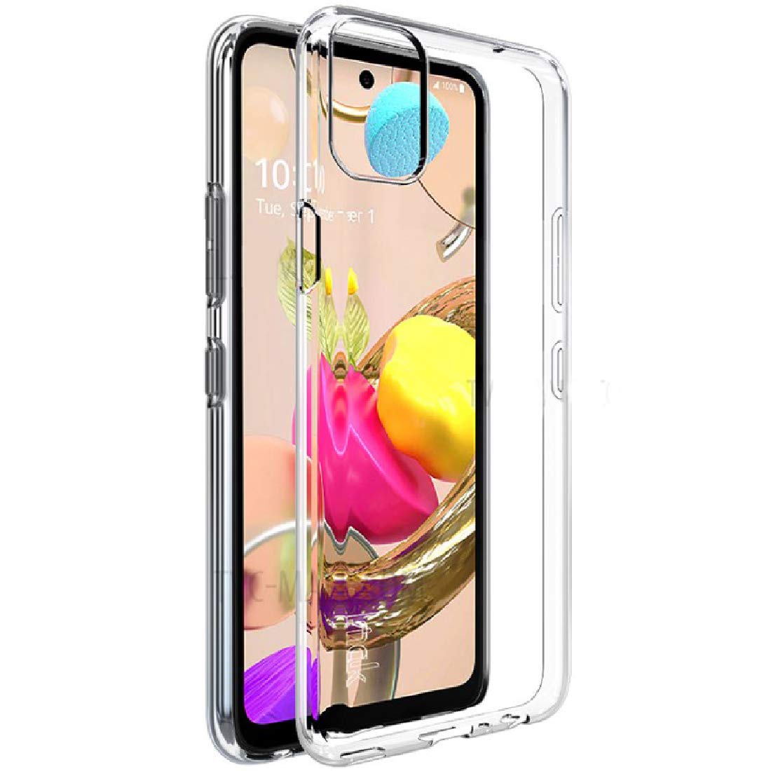 Amazon Brand - Solimo Mobile Cover for LG K42 (Soft & Shockproof Back Case with inbuilt Cushioned Edges), Transparent (B098PCLZV5) Amazon Price History, Amazon Price Tracker