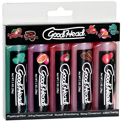 Image of Doc Johnson Goodhead, Assorted Flavors, 5 ct, White, 5 X 1 oz. (5 X 28 g) (1360-11-AM)