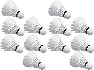 12 Pack Badminton Shuttlecocks, Hight Speed Training Badminton Balls for Indoor and Outdoor Matches