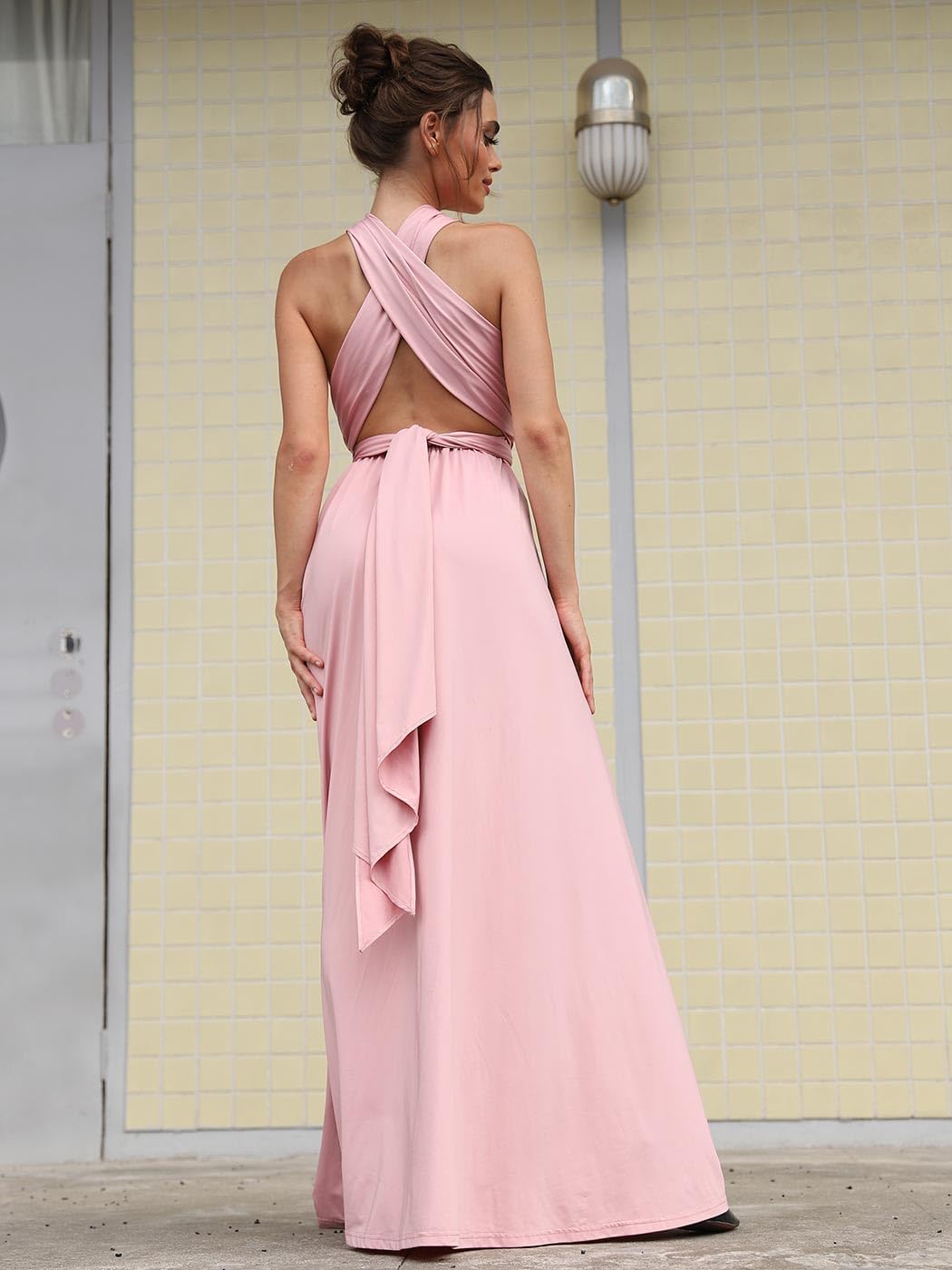 GORAIS Women Infinity Dress for Bridesmaid Long Evening Maxi Wrap Dresses Convertible Prom Wedding Gown - Image 2