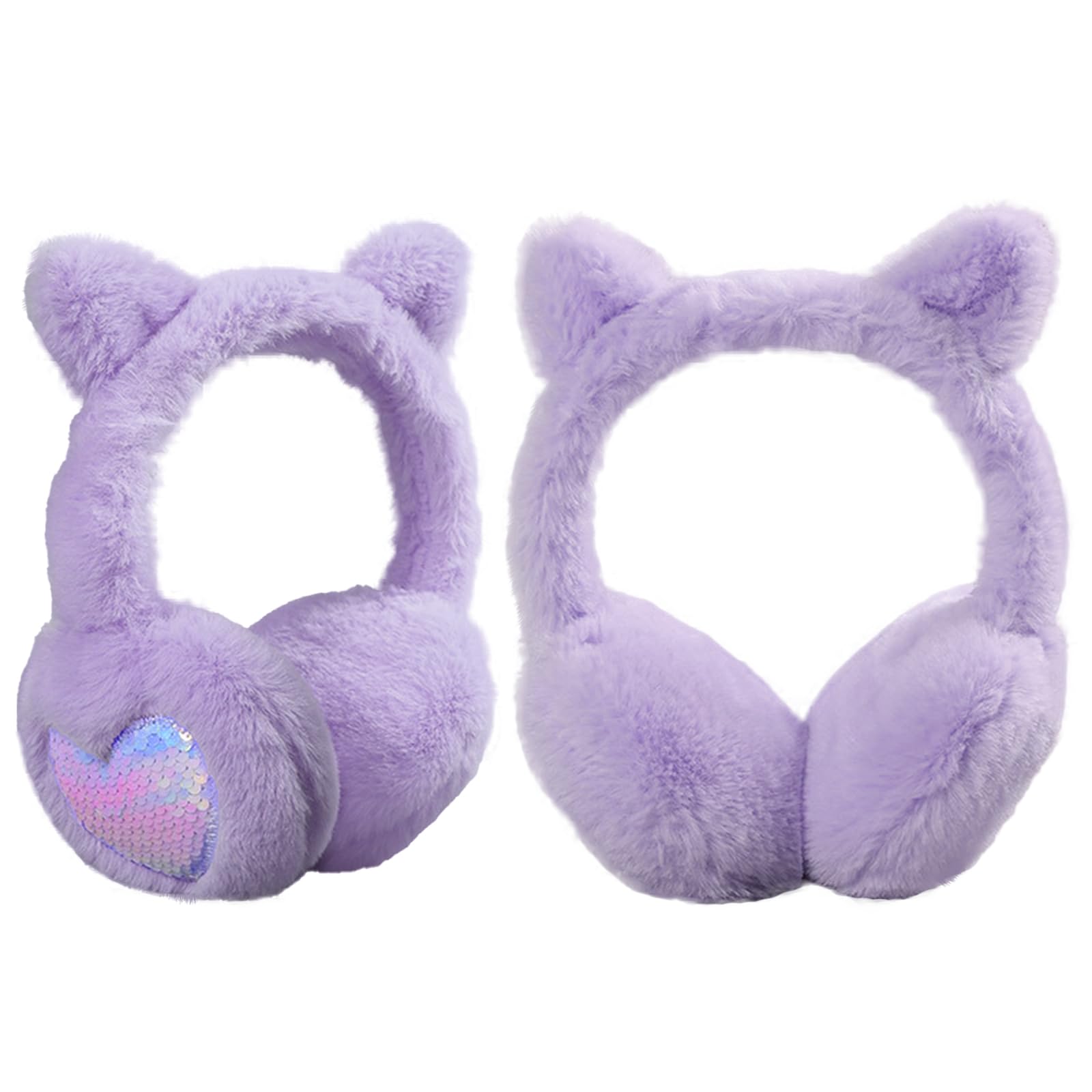 Earmuffs for Women Girls Winter Accessories Fluffy Plush Adjustable Adult Outdoor Thermal Ear Warmer Skiing Running Earmuffs Protection Against Wind Cold-image-36