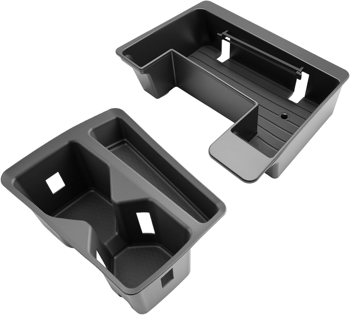 SKTU 2-Pack for 2025 2026 VW Tiguan Center Console Organizer for 2025 2026 Volkswagen Tiguan Front Console Tray Cup Holder VW Tiguan 2025 2026 Accessories Durable ABS & Anti-Slip Console Tray Cup Pad