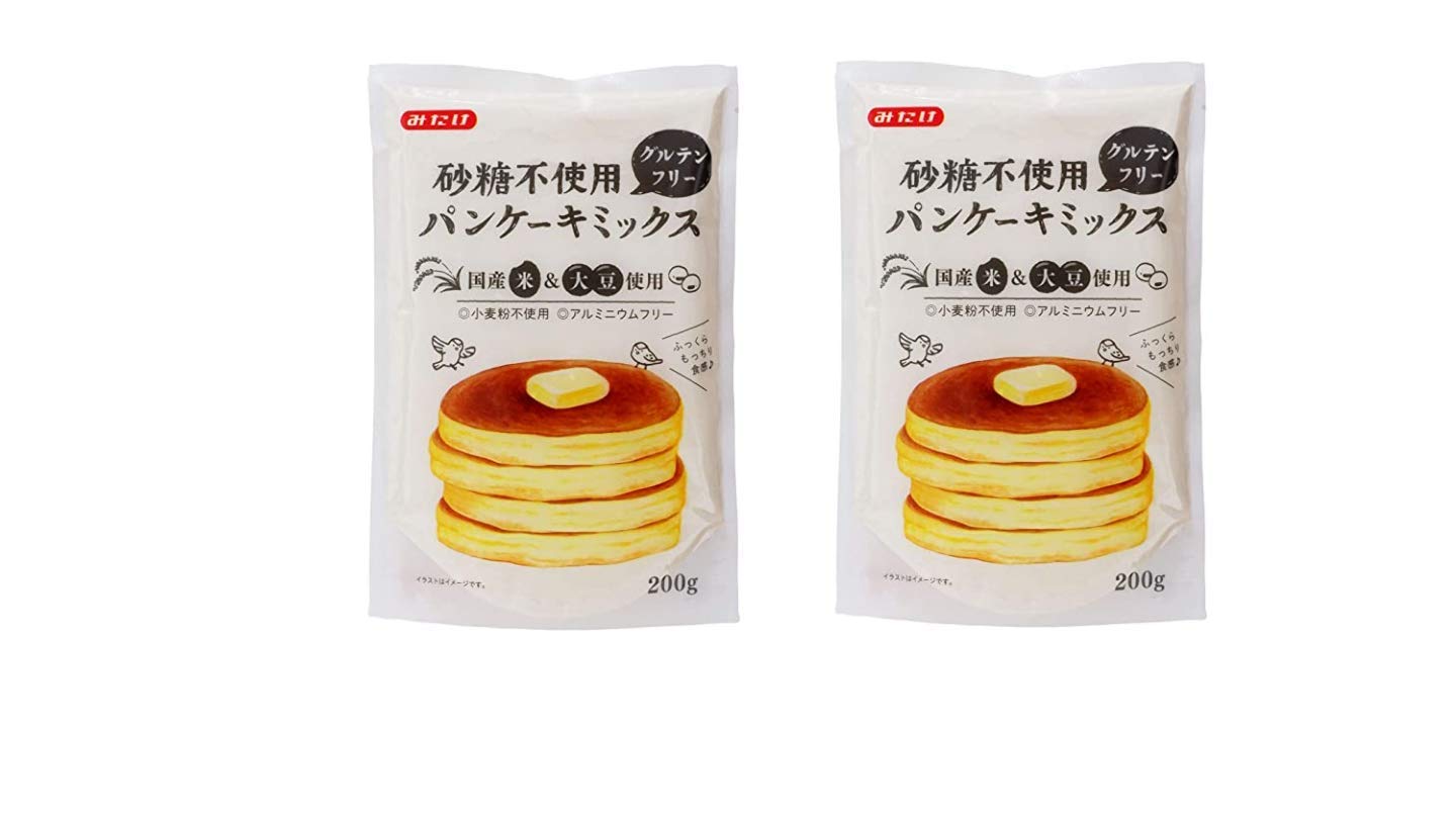 最終値下げ。米子焼き♡ハッピーバンザイ激レア商品 Amazon | みたけ食品工業 グルテンフリー無糖パンケーキミックス
