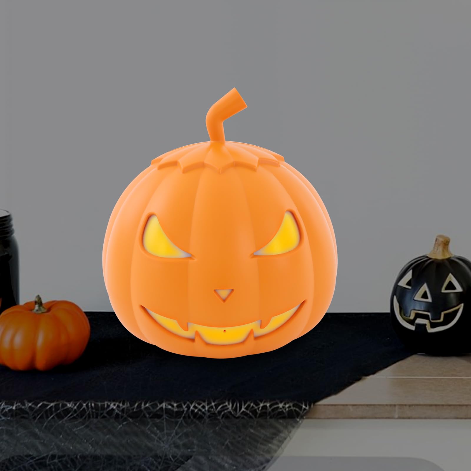 Nebelmaschine, 800w Licht Smoke Machine,KüRbis Led Licht Mit Kabelgebundenen Und Funkfernbedienungen FüR Party,Halloween