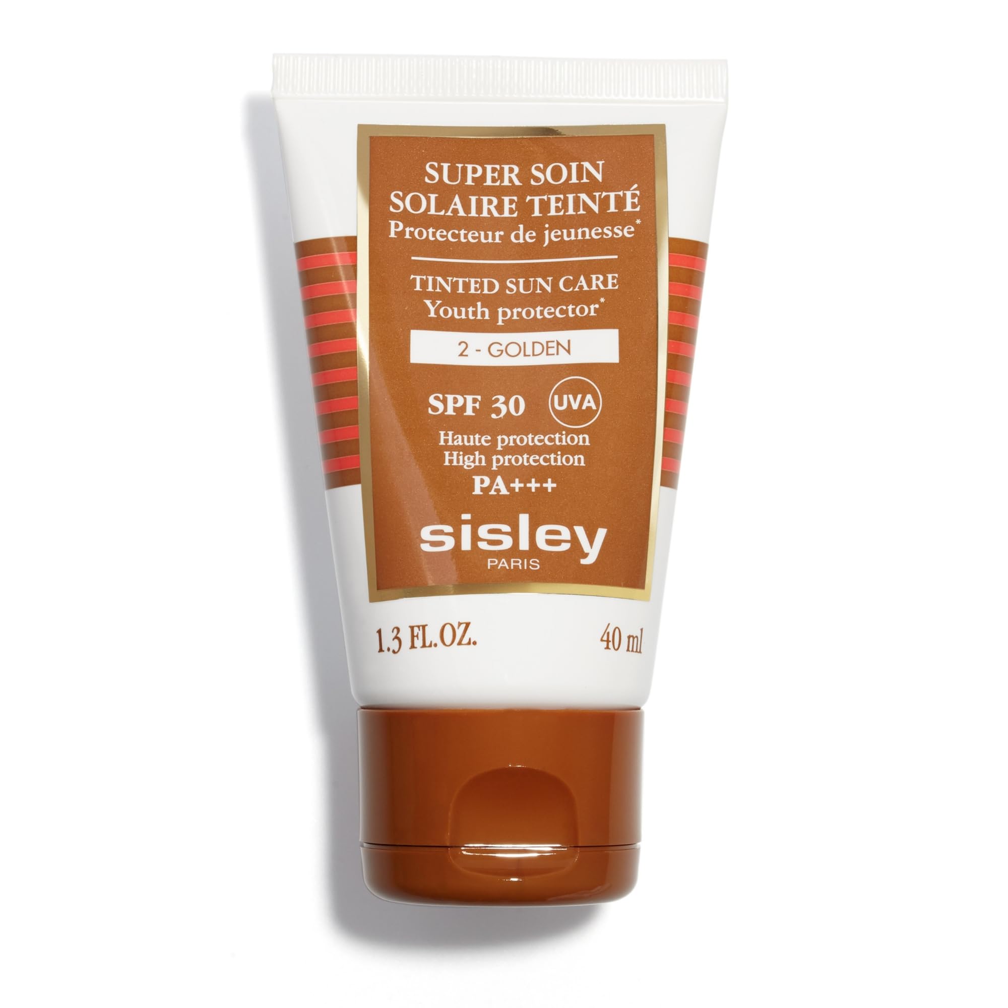 Sisley ParisTinted Sunscreen Cream SPF 30, 2 Golden - 40 mL - Non-Greasy Tinted Moisturizer - Broad Spectrum UVA/UVB Protection - Water Resistant Up to 40 Minutes - Non-Comedogenic