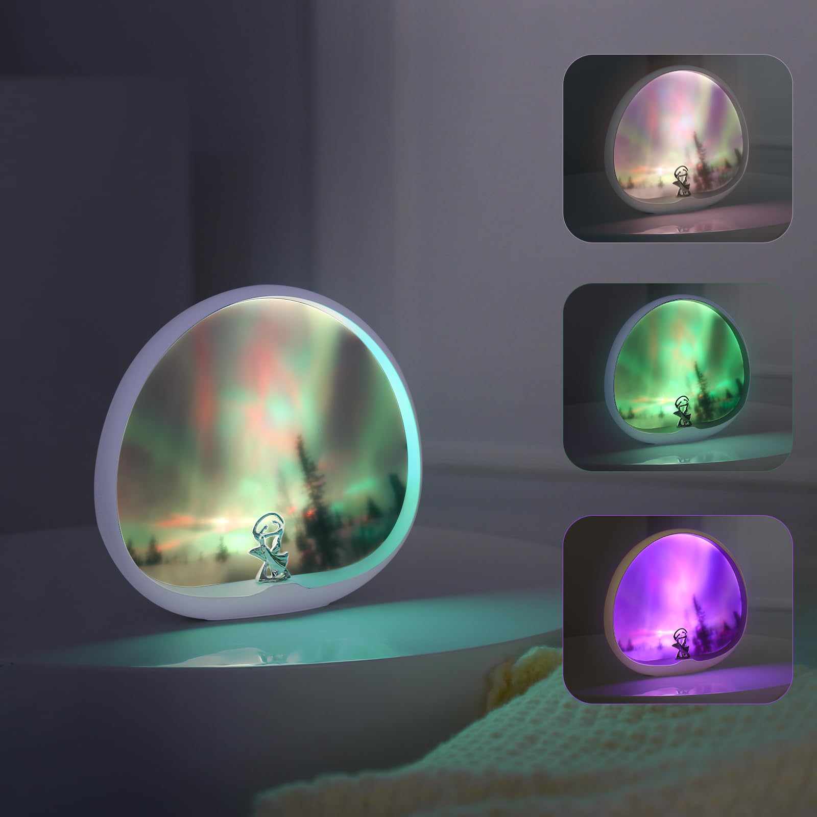 BRNEWO Northern Lights Aurora Lamp, Multiple Colors Dynamic Touch