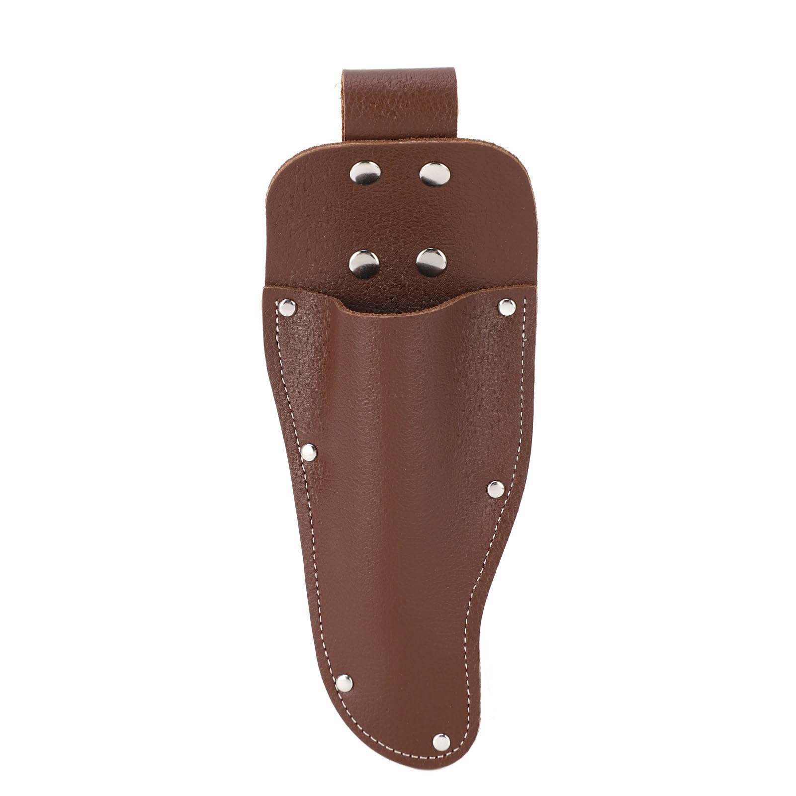 Soporte para alicates, funda para podadora, cinturón de piel de vaca, bolsa para colgar, tijeras de podar de jardinería, tijeras, cuchillos, color café, duradero, elegante,