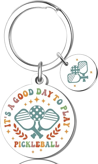 Pickleball Gifts For Women Men Pickleball Keychain Accessories Stuff | Funny Pickle Ball Gift For Pickleball Lovers Players Pickle Ball Keychain Gift For Woman Men Pickleball Accessories Women Men