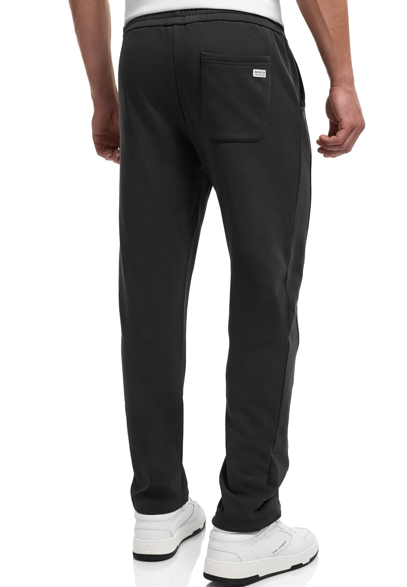 Indicode Pantalones de chándal INJumpy para hombre con pierna barril | Pantalones de chándal con cordón y bolsillos para hombres