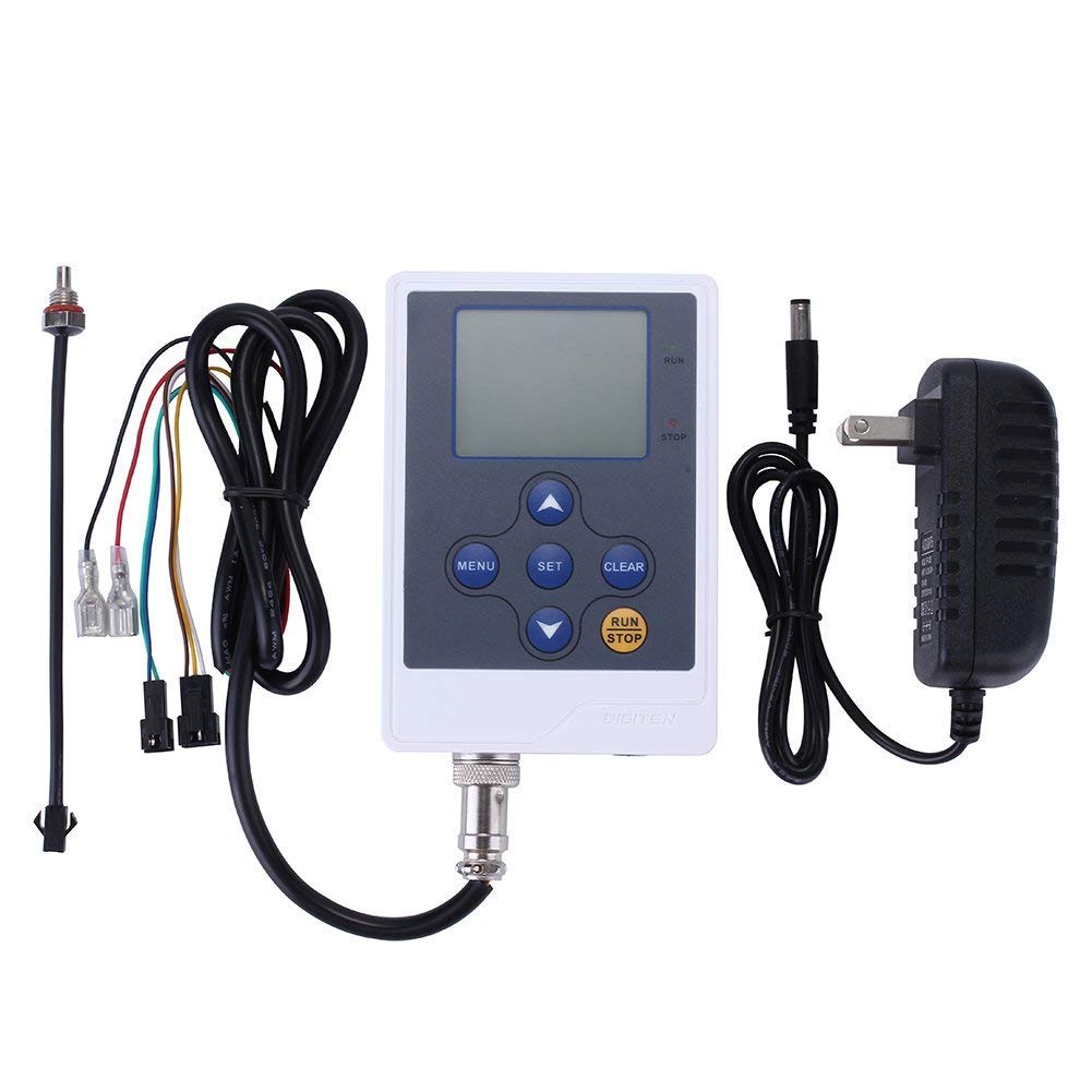 DIGITEN LCD Display Water Flow Control Meter Liquid Flow Rate Volume