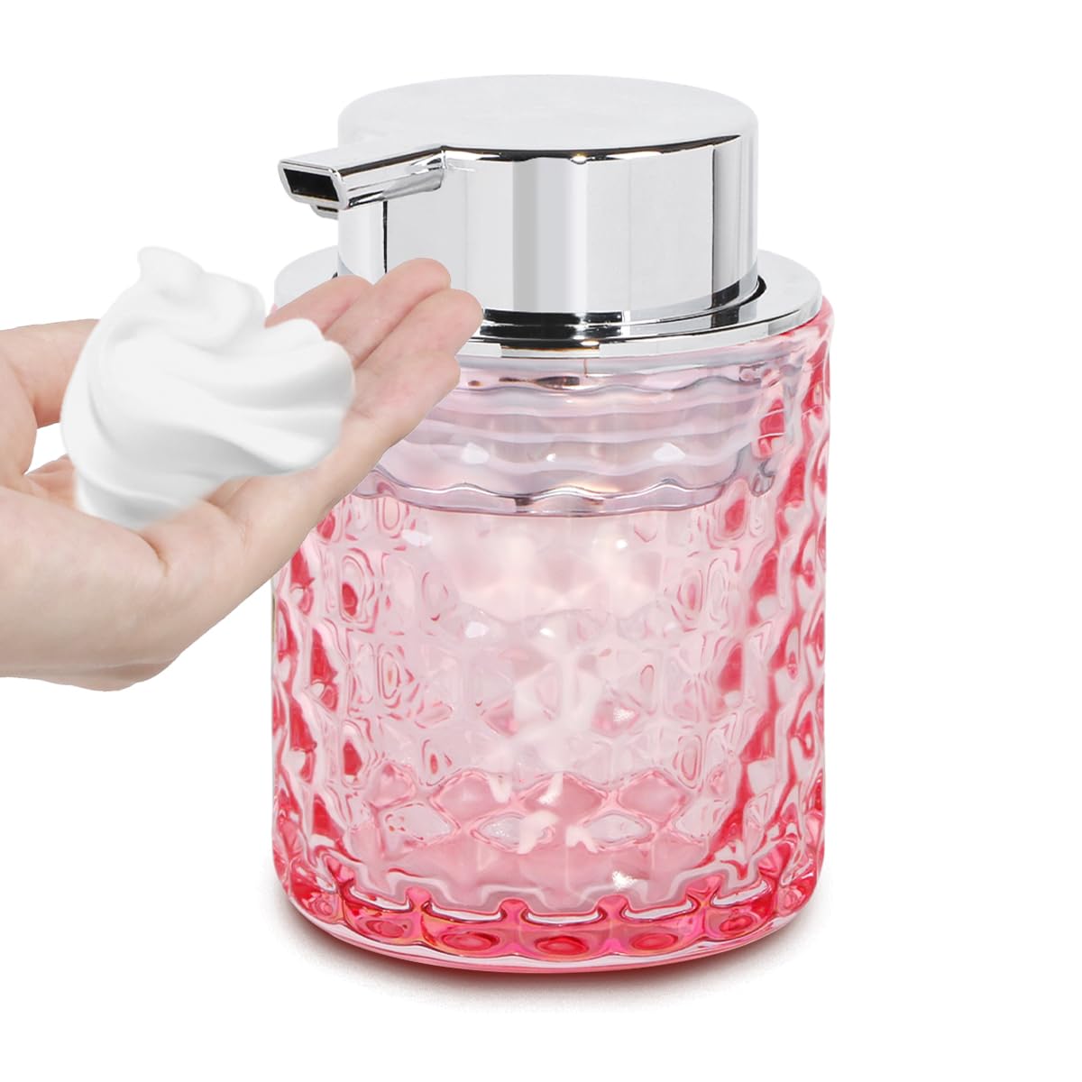 Distributeur de savon moussant verre pour en finir avec le plastique