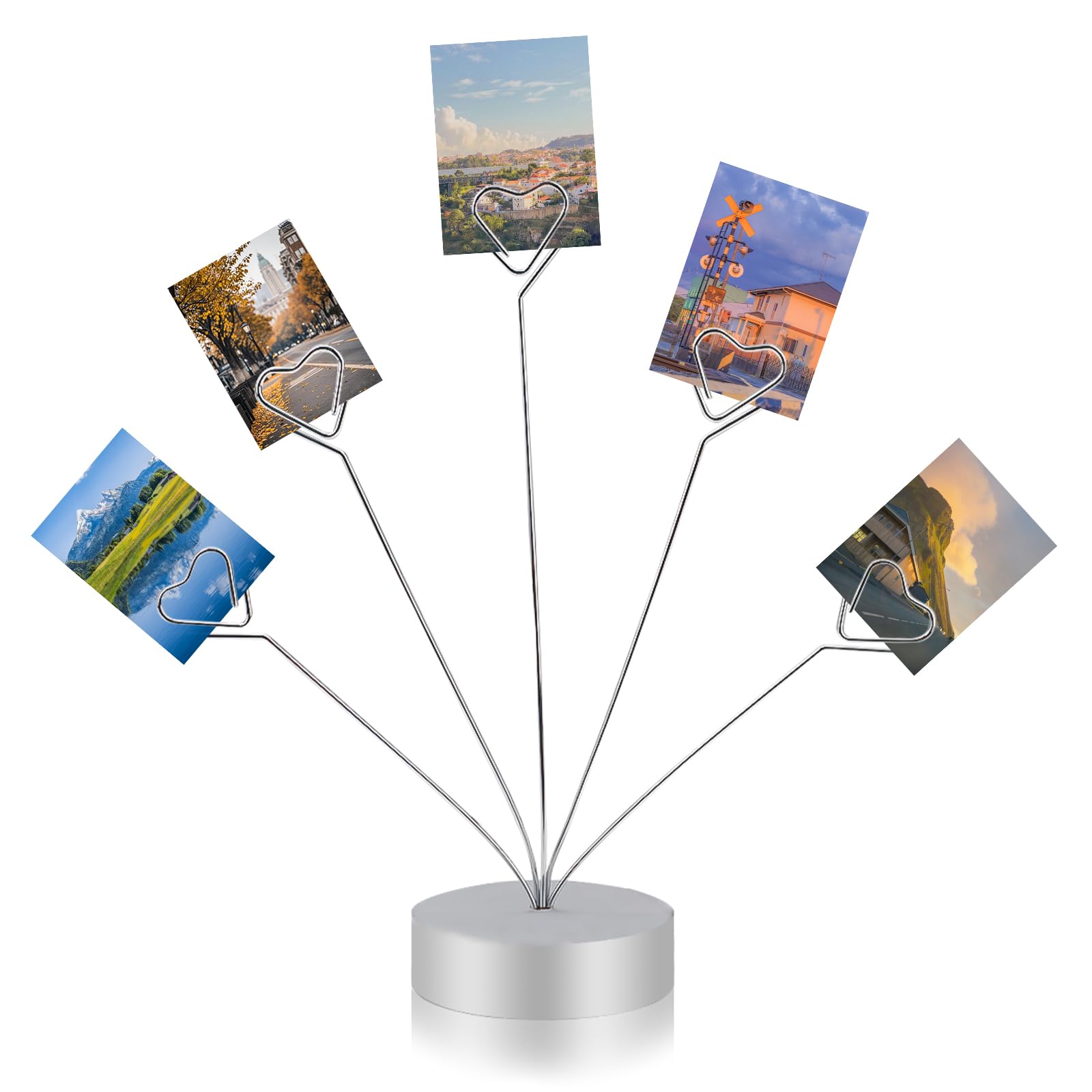 Árbol de fotos con base estable que evita la caída de notas