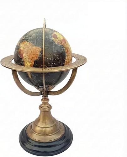 Globo del mundo para adultos  Globo de escritorio iluminado de 10 pulgadas con soporte de madera  Decoración de mesa educativa y decorativa para