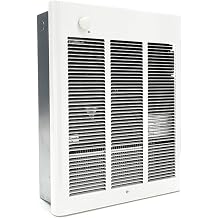 Recessed Wall-Mount Electric Heater, Fan Forced, 208/240V AC, 18-1/4 in H x 14-5/8 in W x 3-7/8 in D - 1 Each