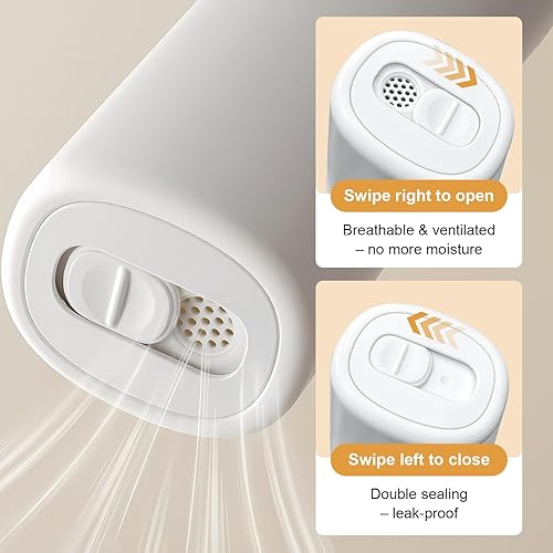 Miniatura 4 de Estuche de viaje para cepillo de dientes ventilado con dispensador de pasta de dientes, soporte portátil para cepillos de dientes de viaje, diseño