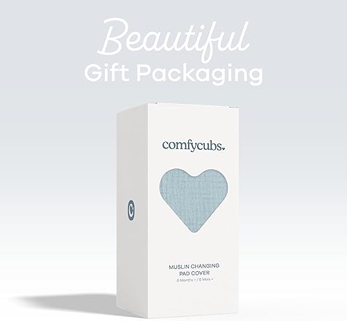 Miniatura 4 de Comfy Cubs - Funda ajustable para cambiador de pañales, extra suave, para bebés, niñas y niños, sábanas neutrales para cambiador, color azul cielo