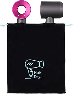 Hair Dryer Bag 11.8’’x 14’’ Storage Organizer Bag For Hairdryer and All Hair Tools With Drawstring, Ideal for Travel, Gym, Hotel or Home Use (One Pack)