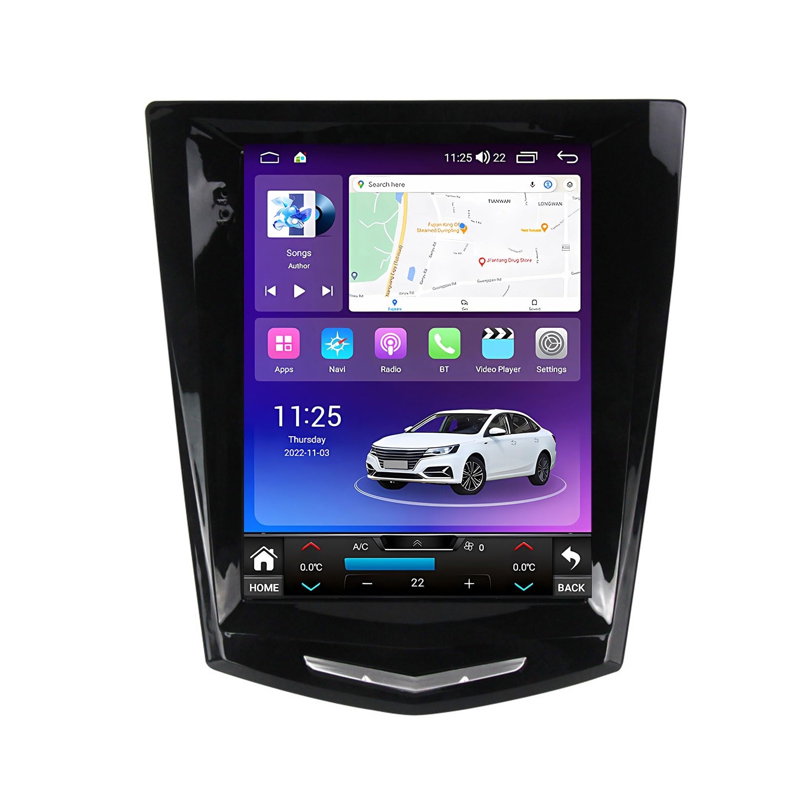 9.7 inch Touch Screen Stereo Android 13 Car Radio for Cadillac ATS XTS CTS SRX 2013-2018 Multimedia player with GPS Sat Nav WIFI Wireless Carplay Android Auto Steering Wheel Control Bluetooth 5.0(TS5