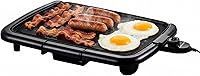 OVENTE GD1610B Electric Griddle 16x10 Nonstick Surface, Removable Temp Control, Indoor Grill for Pancakes Eggs Burgers Black