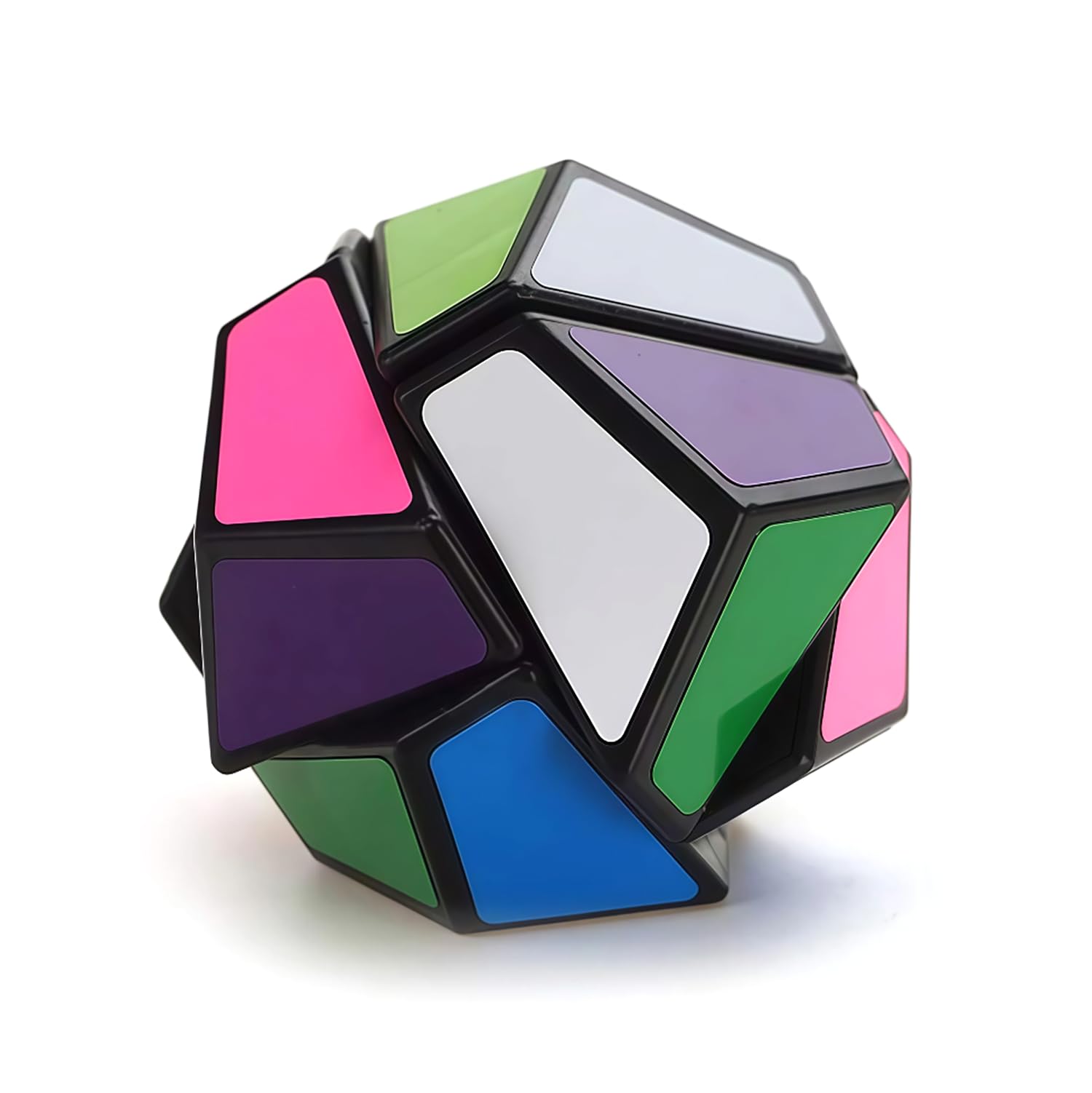 Cube Megaminx 2x2 Professionnel ROXENDA – Sans Autocollant, Design Mat, Rotation Fluide, Idéal Pour Débutants Et Experts