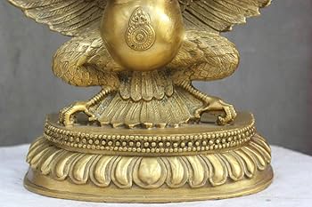 Amazon｜像の彫刻 チベット仏教ドウバネインコガルーダ鳥鷲仏像