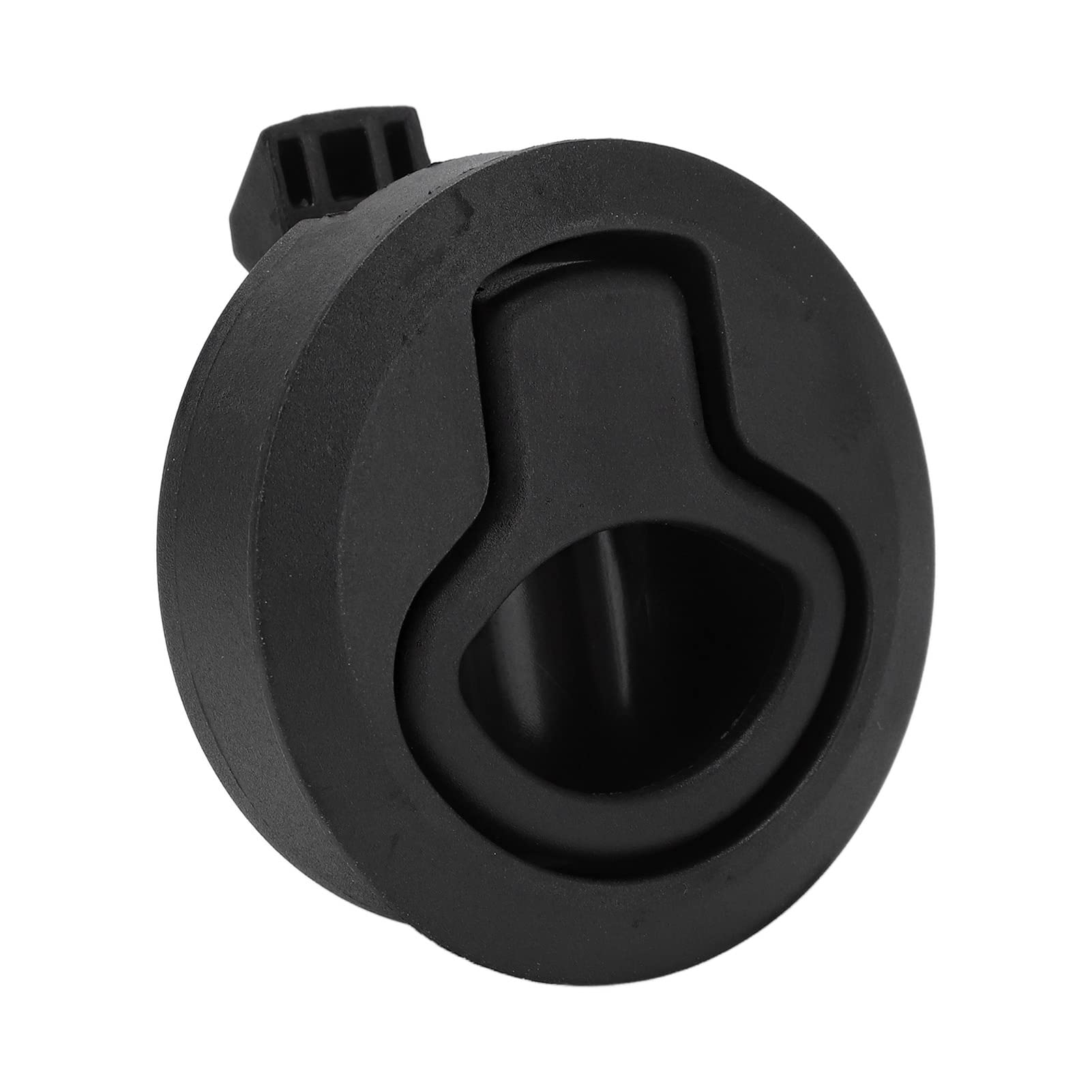Chiusura Ad Anello Tondo con Chiusura a Scatto, Ferramenta per Armadietti per Barche, Plastica Resistente Nera 61 Mm per Portelli Marini, Yacht,