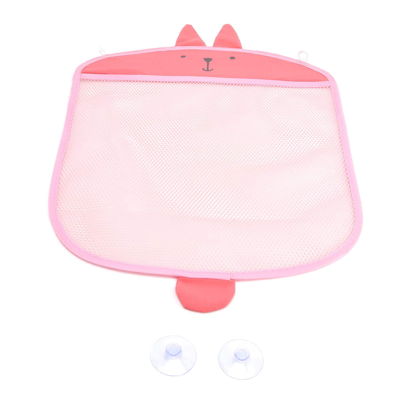 Bath Toy Organizer, Exquisite Hanging Bath Toy Storage Bag Multipurpose with Strong Suction Cup for Baby Bath Toys for Personal Care Items(pink)