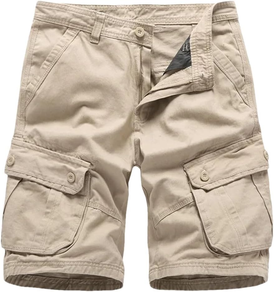 Men's Cargo Cotton Casual Outdoor Short-Pants Militar Style Climbing Hiking Shorts