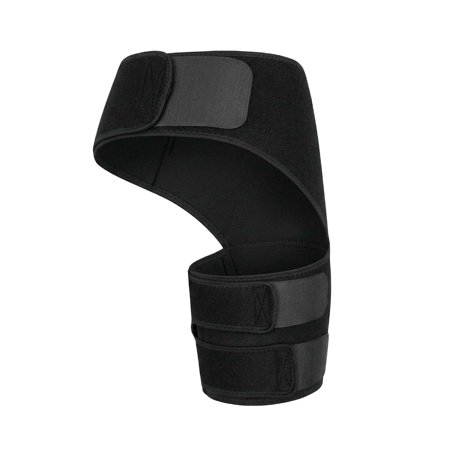 Hip Compression Brace Wrap, Adjustable Support for Thigh & Groin for Hip Pain Relief, Sciatica, Hip Flexor & Hamstring Strain, Sports & Injury Recovery, One Size