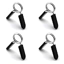 heyous 4pcs Gym Weight Lifting Dumbbell Barbell Bar Lock Clamp 25mm Spring Collar Clips Gym Dumbbell Fitness Body Building gallery image